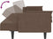 vidaXL - Slaapbank - 2-zits - met - 2 - kussens - stof - taupe