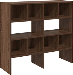vidaXL - Schoenenrekken - 2 - st - stapelbaar - 89,5x30x40 - cm - bruin - eikenkleur