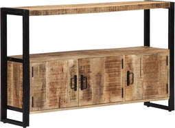 vidaXL - Bijzetkast - 120x30x75 - cm - massief - mangohout