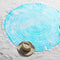 //Seahorse Beach Roundie Kivi katoen aqua 150 cm