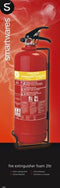 Smartwares SB2NL - Brandblusser Schuim 2L - Geschikt voor brandklasse A en B - Rood