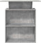 vidaXL - Receptiebalie - 100x40x104 - cm - bewerkt - hout - betongrijs