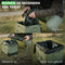 Travelhawk Camping Toilet - Toiletemmer - Draagbaar Opvouwbaar - Groen Zwart