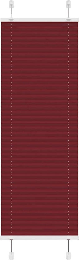 vidaXL - Plissé - rolgordijn - 50x150 - cm - stofbreedte - 49,4 - cm - bordeauxrood