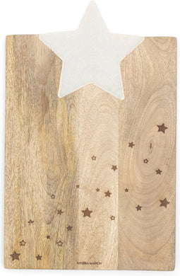Riviera Maison Snijplank hout - Starry Sky Chopping Board - Naturel