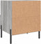 vidaXL - Nachtkastje - 40x35x47,5 - cm - bewerkt - hout - grijs - sonoma - eikenkleur