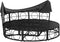 vidaXL - Loungebed - met - luifel - en - kussens - poly - rattan - zwart
