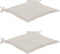 vidaXL - Tuinstoelkussens - 2 - st - 50x50x3 - cm - oxford - stof - crèmekleurig