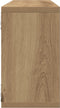 vidaXL - Wandplanken - 2 - st - Artisan - Eiken - 80x15x26 - cm - Bewerkt - Hout