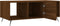 vidaXL - Salontafel - 102x50x40 - cm - bewerkt - hout - bruin - eikenkleur