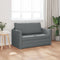 vidaXL - Vloersofa - Bed - 2-in-1 - Donkergrijs - 124x71x78 - cm - Stof