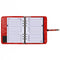 1011-04 A5 Organizer 1 week per 2 paginas 2023-2024-2025 bloemenzee rood Kalpa