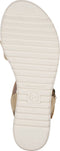 Tamaris dames sandalen - Sleehak 5 cm - Goud - Maat 37