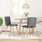 vidaXL - Eetkamerstoelen - 2 - st - stof - donkergrijs