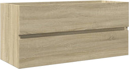 vidaXL - Wastafelkast - 100x38,5x45 - cm - bewerkt - hout - sonoma - eikenkleurig