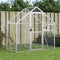 Volière 179x100x185 m aluminium zilverkleurig
