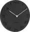 Wandklok On The Edge - Zwart met chromen wijzers - Ø42cm