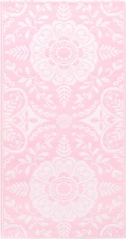 vidaXL - Buitenkleed - 80x150 - cm - PP - roze
