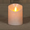 Anna's Collection Stompkaars - LED - parel creme - H10 cm - bewegende vlam - kaars