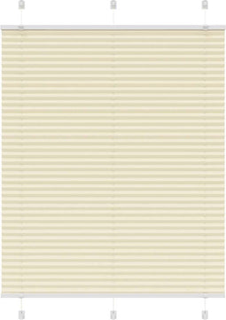 vidaXL - Plissé - rolgordijn - 105x150cm - stofbreedte - 104,4cm - polyester - crème