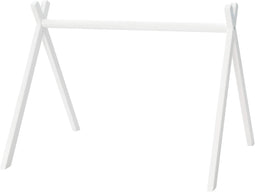 Montessori Speeltrapeze voor baby's - Wit gelakt hout - 52 x 70 x 50,5 cm
