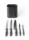Brabantia Tasty+ Messenblok - Messenset van 5 - IJsgehard staal - Dark Grey