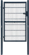 vidaXL - Poort - dubbelstaafmat - (enkel) - 106x170 - cm - antracietgrijs