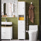 SoBuy FRG236-WN - Badkamerkast - 2 deuren 1 la - Wit