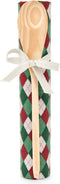 Theedoek met pollepel cadeau set - kerst - nuvole di stoffa Ruit groen rood beige