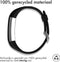 iMoshion Bandje Geschikt voor Fitbit Alta (HR) - iMoshion Siliconen sport band zilveren gesp zonder pinnetje - Zwart