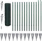 vidaXL - Eurohek - 25x1,5 - m - staal - groen