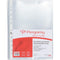 Pergamy geperforeerde showtas, ft A4, 11-gaatsperforatie, glasheldere PP van 90 micron, pak van 50 s