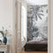 Komar - Fotobehang - Lac - Tropical - Black - & - White - 200x270 - cm