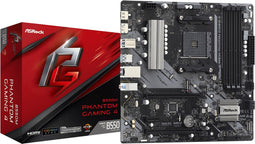 ASRock B550M Phantom Gaming 4 - Micro-ATX Moederbord - AMD Socket AM4 - 128 GB Geheugen (4 DIMM)
