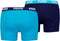 Puma Basic Boxer heren (2-pack) - aqua en blauw