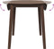 vidaXL - Eettafel - bruin - massief - hout - rubber