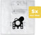 Saaf MI-23 - Stofzuigerzakken - Geschikt voor Miele GN Complete C2 C3 Classic C1 - 9-laags filter (5 stuks)