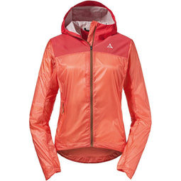 Schöffel W Hybrid Jacket Flow Trail - Lichtgewicht dames fietsjack - Kleur Georgia Peach