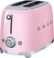 Smeg TSF01PKEU - Broodrooster - 950W 6 bruining-niveaus - Roze