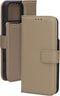 Mobiparts - Leather 2 in 1 Wallet Case - Uitneembare backcover MagSafe geschikt - Taupe