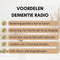 BBrain 2026 - DAB+ Radio - Eenvoudige bediening met 1 knop - Rood