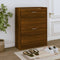 vidaXL - Schoenenkast - 63x24x147 - cm - bewerkt - hout - grijs - sonoma