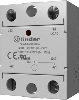 Finder Halfgeleiderrelais 77A390248671 25 A Schakelspanning (max.): 660 V/AC Schakelend op momentele waarde 1 stuk(s)
