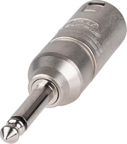 Neutrik NTR-NA2 MP - 3p XLR Male naar Mono 1/4 Plug - Compact en robuust - Tan