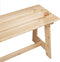 vidaXL - Ligbank - 119x35x47 - cm - Massief - Houten - Grenen