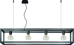 Lucide ORIS - Hanglamp - 4xE27 - Dimbaar - Grijs ijzer