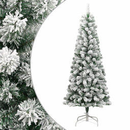 vidaXL - Kunstkerstboom - met - scharnieren - en - sneeuw - 240 - cm