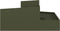 vidaXL - Tuinplanter - Olijfgroen - 100x100x50 - cm - Staal