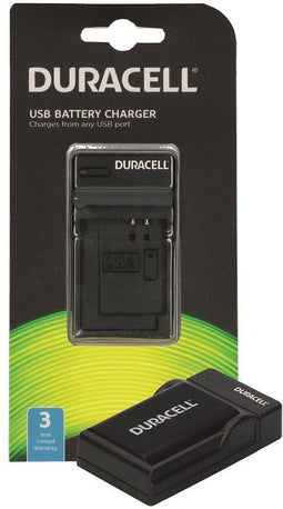 Duracell DRC5907 - Digitale Camera Lader - Hoogte 23mm Breedte 47mm Diepte 84mm - Zwart