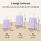 SKYCASES Urban Adventurer - Medium Reiskoffer - Cijferslot - 44x27x66cm - 79L - Paars